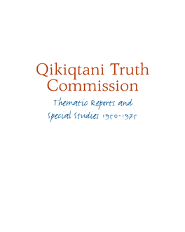 Qikiqtani Truth Commission