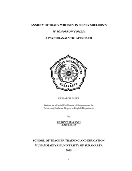 Anxiety of Tracy Whitney in Sidney Sheldon's If