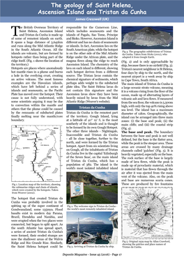 The Geology of Saint Helena, Ascension Island and Tristan Da Cunha James Cresswell (UK)