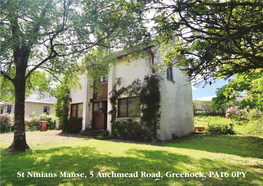 St Ninians Manse, 5 Auchmead Road, Greenock, PA16 0PY PA16 Greenock, Road, Auchmead 5 Manse, Ninians St