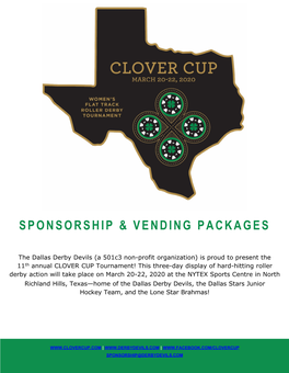 Sponsorship & Vending Packages