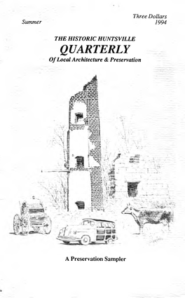 QUARTERLY of Local Architecture & Preservation