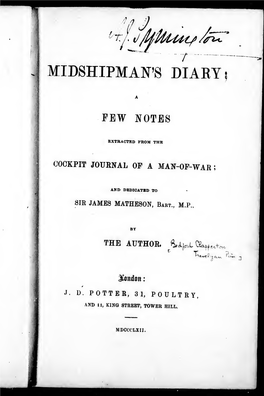 Midshipman's Diary