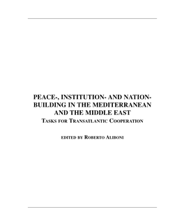 And Nation-Building in the Mediterranean and the Middle East”, Rome July 4-5, 2003