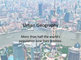 Urban Geography