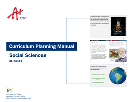Curriculum Planning Manual Social Sciences 3LIT3341