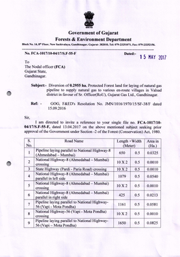 Government of Gujarat Forests & Environment Department