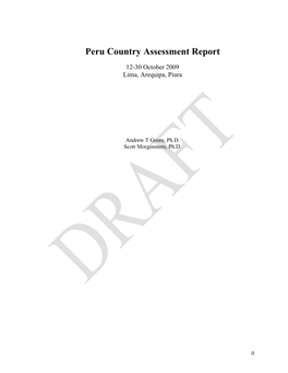 Peru Country Assessment Report 2 4 11