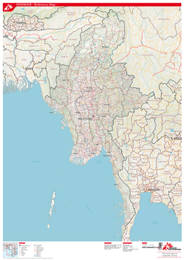 MYANMAR - Reference Map - O ± XIZANG