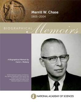 Merrill W. Chase 1905–2004