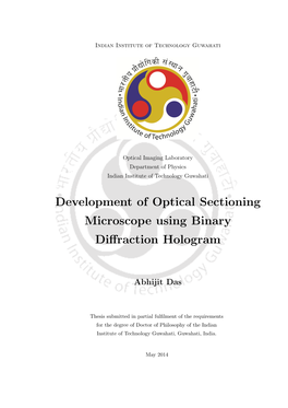 Development of Optical Sectioning Microscope Using Binary Diffraction