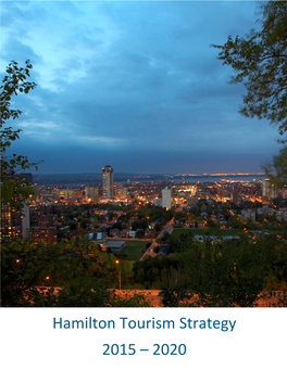 Hamilton Tourism Strategy 2015- 2020