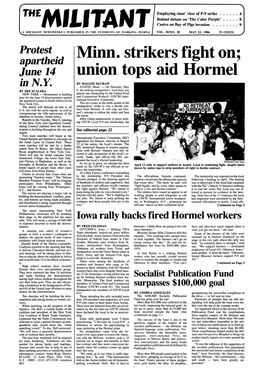 Union Tops Aid Hormel