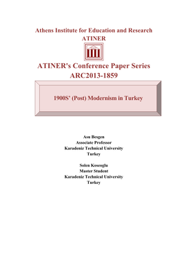 ATINER's Conference Paper Series ARC2013-1859