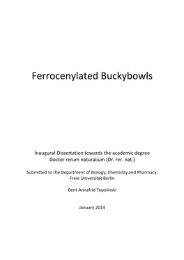 Ferrocenylated Buckybowls