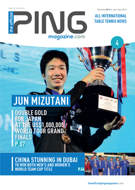 Jun Mizutani Double Gold for Japan at the Us$1,000,000 World Tour Grand Finals P.07