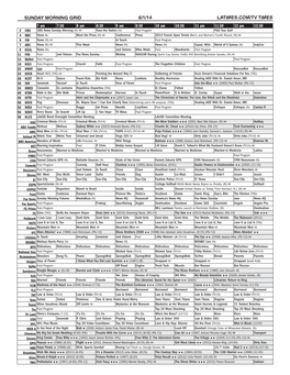 Sunday Morning Grid 6/1/14 Latimes.Com/Tv Times