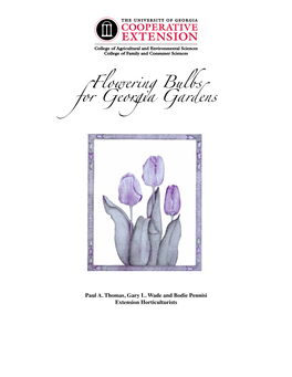 Flowering Bulbs for Georgia Gardens