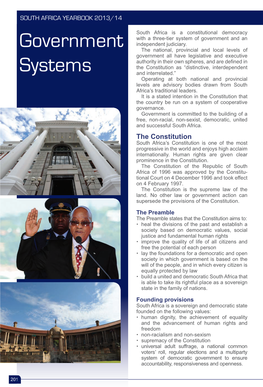 South Africa Yearbook 2013/2014 Government Systems