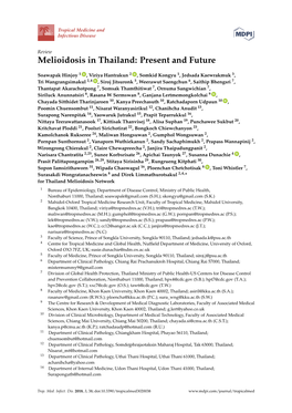 Melioidosis in Thailand: Present and Future