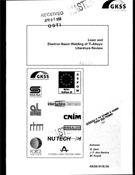 Laser and Electron Beam Welding of Ti-Alloys: Literature Review