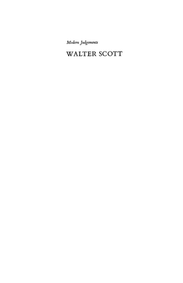 Walter Scott Modern Judgements