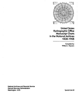 United States Hydrographic Office Manuscript Charts in the National Archives 1838-1908