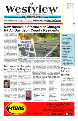 New Nashville Stormwater Charges Hit All Davidson County Residents