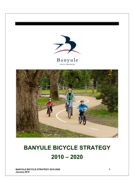 Banyule Bicycle Strategy 2010 – 2020