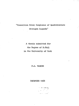 The Degree of D. Phil DEOFJJBER 1968