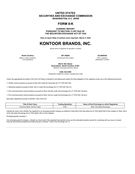 Kontoor Brands, Inc