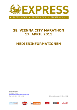 28. Vienna City Marathon 17. April 2011
