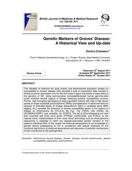 Genetic Markers of Graves' Disease