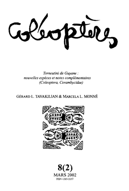 Torneutini De Guyane : Nouvelles Espèces Et Notes Complémentaires