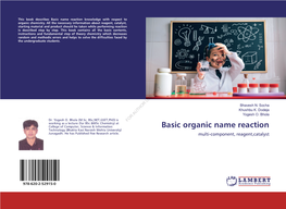 Basic Organic Name Reaction 