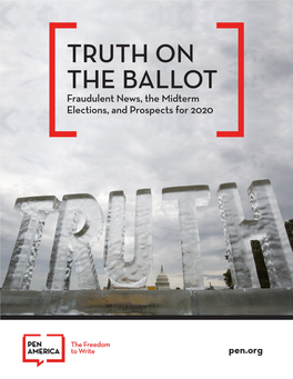TRUTH on the BALLOT Fraudulent News, the Midterm Elections, and Prospects for 2020