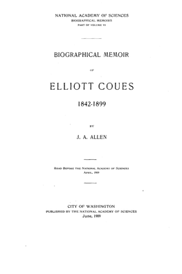 Elliott Coues