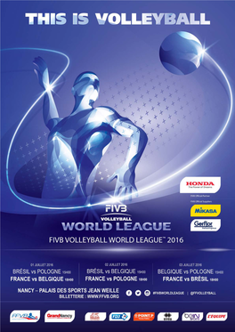 Dossier De Presse - Fivb World League 2016 1 Fivb World League Page 3