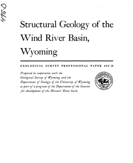 Structural Geology of the Wind River Basin, Wyoming