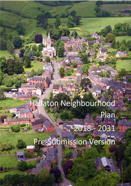 Hallaton Neighbourhood Plan 2018 - 2031 Pre-Submission Version