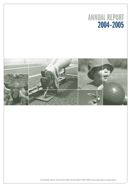 Australian Sports Commission Annual Report 2004-2005