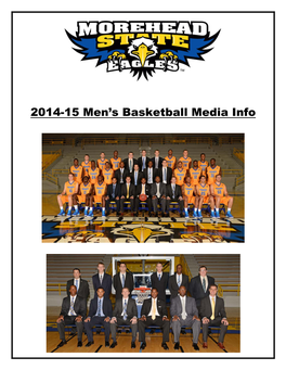 2014-15 Men's Basketball Media Info