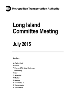 Long Island Committee Meeting