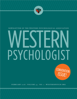 Western Psychologist Newsletter