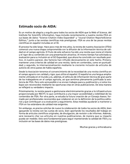 Estimado Socio De AIDA