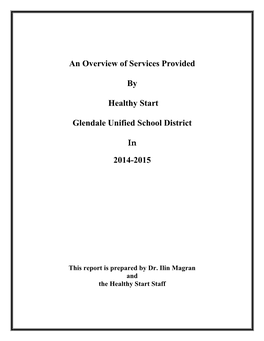 An Overview of Services Provided by Healthy Start Glendale Unified