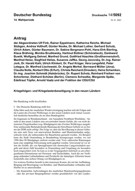 Antrag Der Abgeordneten Ulf Fink, Rainer Eppelmann, Katherina Reiche, Michael Stübgen, Andrea Voßhoff, Günter Nooke, Dr