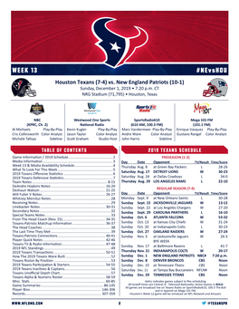 WEEK 13 #Nevshou