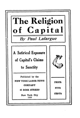 The Religion of Capital by Paul Lafargue