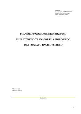 Plan Zrównoważonego Rozwoju Publicznego